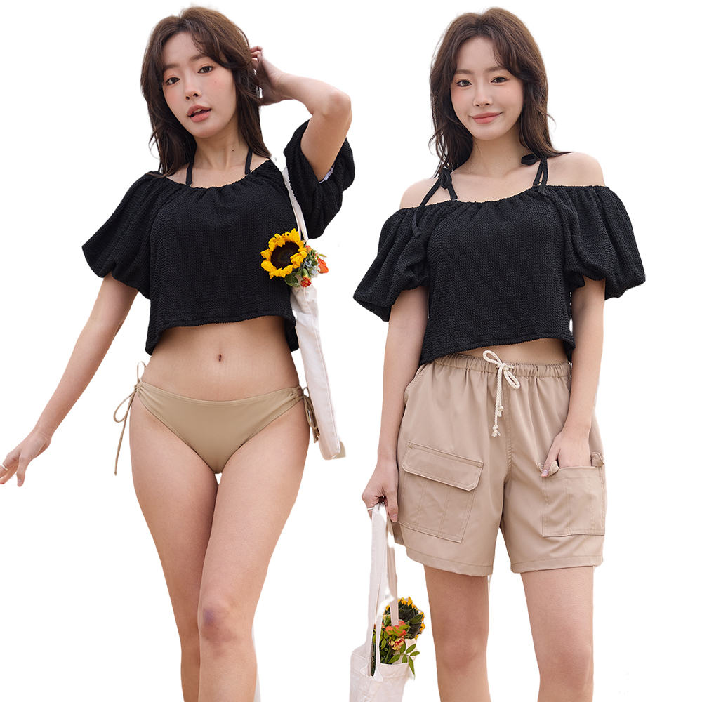 ブラック×ベージュ